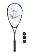 Dunlop Sonic Lite Ti Squash Racket + 3 Balls RRP &pound;60