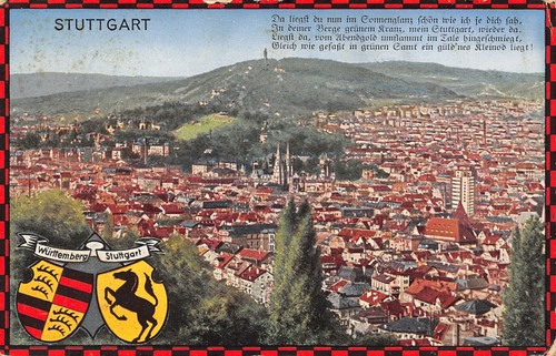 Stuttgart-Württemberg Shields~Vogelaugen~Fine Großbottwar Cancel 1938 Ausland