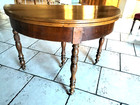 table demi lune en noyer louis phillipe 19em