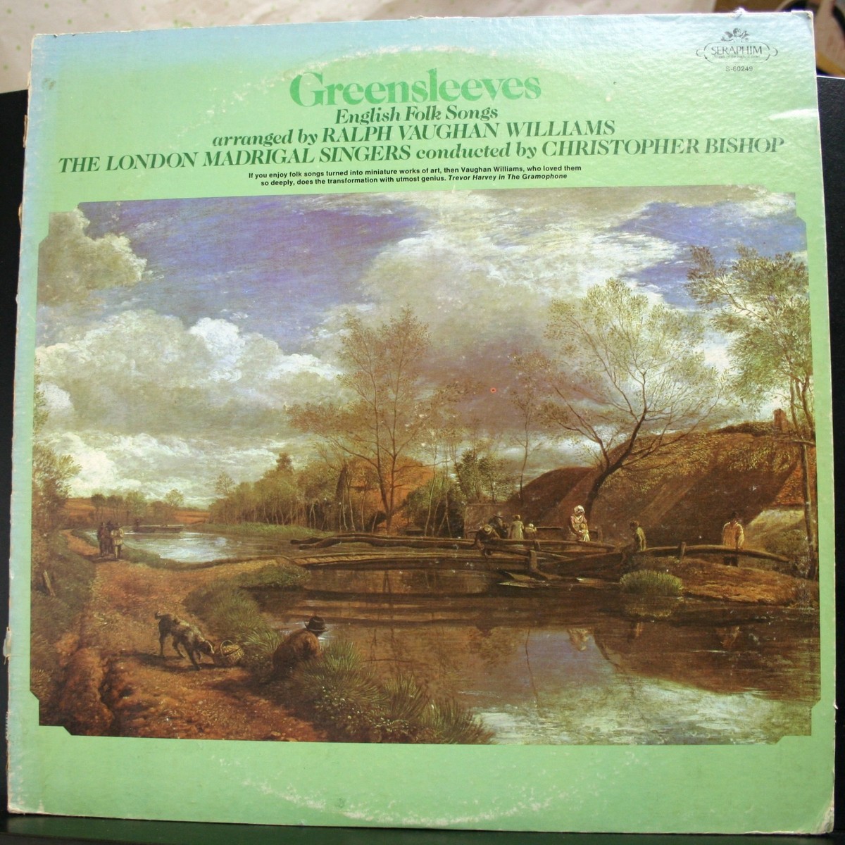VINYL RECORD GREENSLEEVES ENGLISH FOLK SONGS WILLIAMS BISHOP 