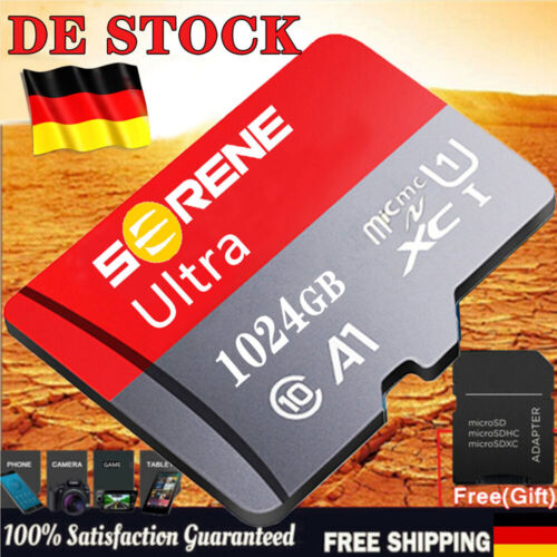 Universal Micro SD Karte 1024GB Ultra Speicherkarte Android Nintendo Switch DE - Picture 1 of 24