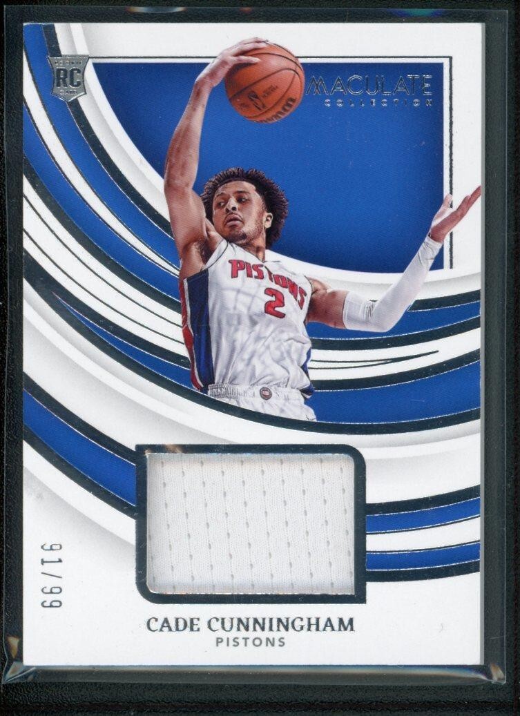 2021-22 CADE CUNNINGHAM 91/99 JERSEY PANINI IMMACULATE COLLECTION