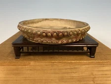 Shohin Size Bonsai Tree Pot Made By Shungo 5 7/8” Stunning Glazed Drum