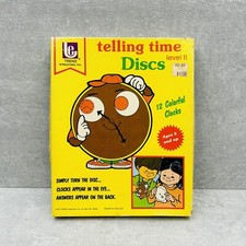 Vintage 1977 Trend Enterprises Telling Time Discs Level II Educational COMPLETE