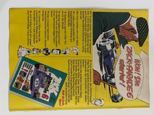 ZACK Comic Hefte Auswahl 1974 Sammlung Geschenk TOP Poster Beilage Sammelalbum - Picture 35 of 65
