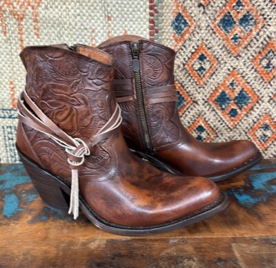 Dan Post  Hildegard  tooled leather boots. Sz 7, 8 and 9. New in box!