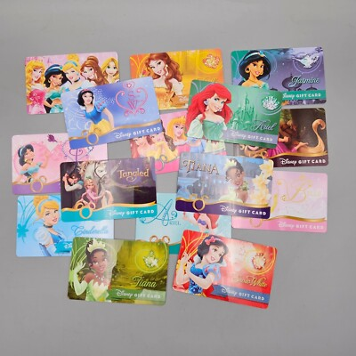 #ad #ad Disney Gift Card Princess Collection No Value Choose Your Design $4.00