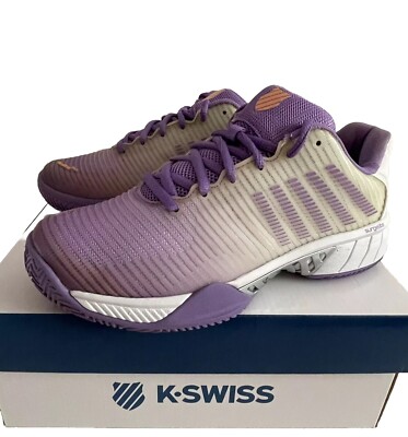 K-Swiss Damen Hypercourt Express 2 Clay Tennis Sandplatzschuh Flieder Gr 40 NEU