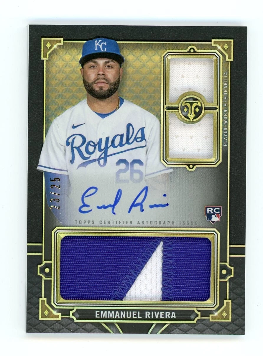 2022 Topps Triple Threads RC Emmanuel Rivera Future Phenoms Rookie Auto Onyx /25