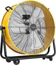 VIVOSUN 24" Industrial Tilt Drum Fan 3 Velocity Speed 360° Adjustable Floor Fan
