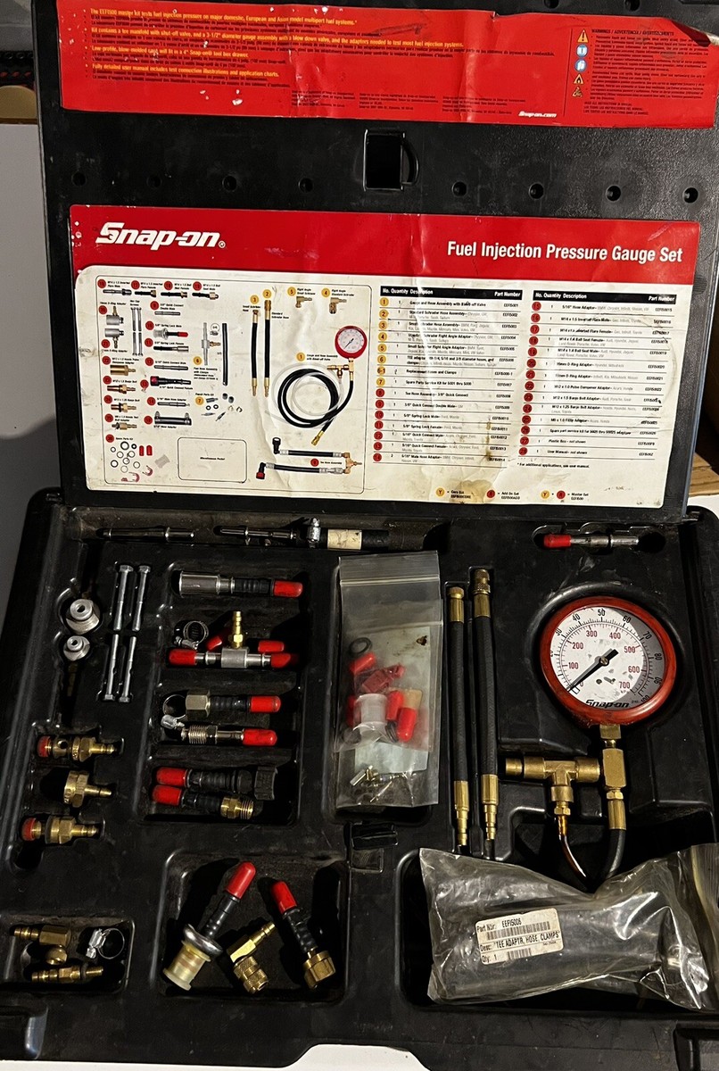 Snap-On EEFI500 Master Fuel Injection Pressure Gauge Set | eBay