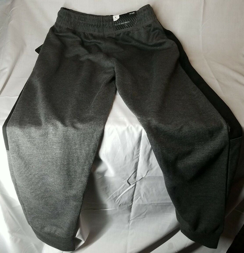 Game Time Jogger Pants Boys Medium Gray Black Rapid Dry Tech Outdoor