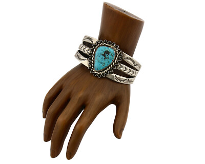 アクセサリー NAVAJO Silver Turquoise Edge Bangle 925 s-l400.jpg