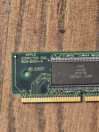 Apple Power Macintosh G3 Wraith ROM DIMM 820-0954-A 512K 160 pin ROM Memory - Picture 4 of 4