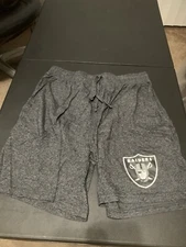 Used Men's Las Vegas Raider's Charcoal Shorts, size L