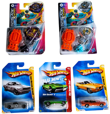 Beyblade burst Rise & Hotwheels Toy Lot Includes 2 Bayblade & 3 Hotwheels NIP