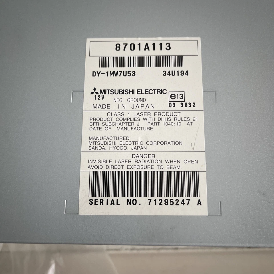 Mitsubishi Pajero V90 Bj.07-10 System Radio Audio CD DY-1MW7U53 34U194 8701A113 - Bild 3 von 4