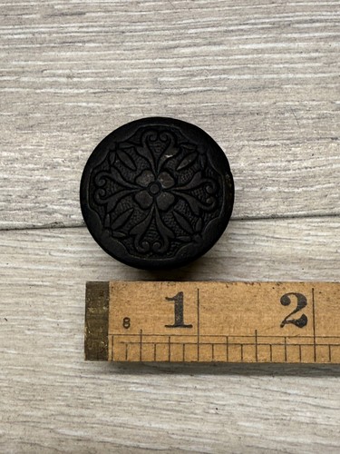 Victorian Doorknob Escutcheon (2”) Back Plate & Door Knob (1.25”) Bronze Pantry - Picture 8 of 12