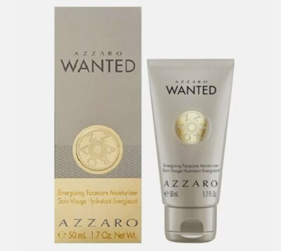 Azzaro WANTED Perfume Energizing Facecare Moisturizer 1.7 Oz Face Soothing