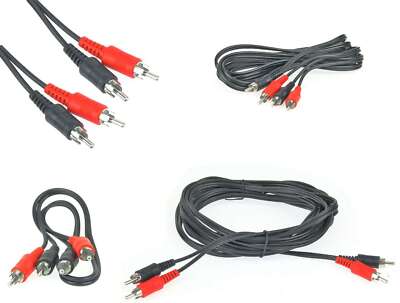 Cinchkabel Stereo, Stecker auf Stecker, Audio HiFi Cinch Chinch RCA Kabel