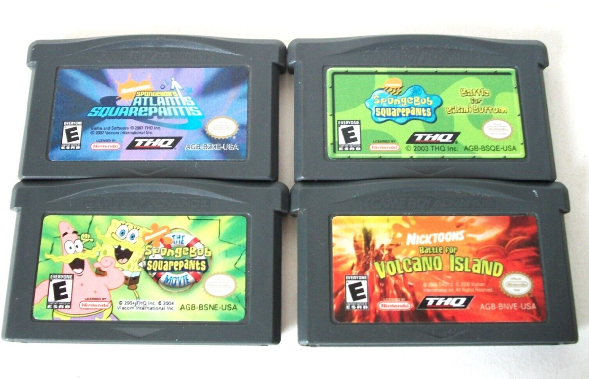 SpongeBob SquarePants GBA Games Lot Nintendo Game Boy Advance - Main Image