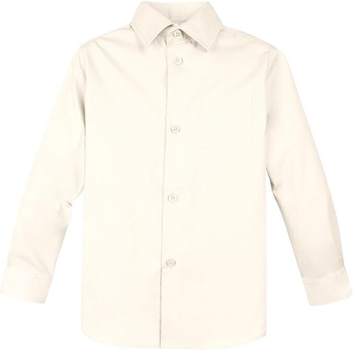 BOYS' 3T LONG SLEEVE IVORY DRESS SHIRT WITH A ZIPPER TIE AND A HANDKERCHIEF  NEW | eBay