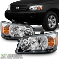 For 2001-2006 Toyota Highlander Factory Style Headlights Headlamps Left+Right