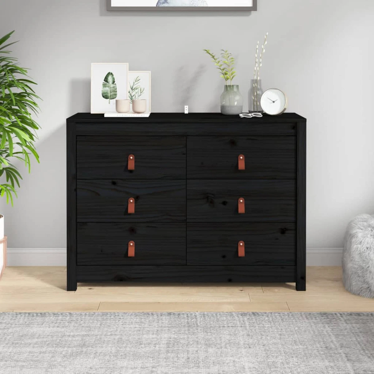 Side cabinet black deals