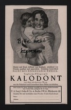 WIEN, Werbung 1925, F. A. Sarg's & Sohn Cie. Kalodont Kosmetik