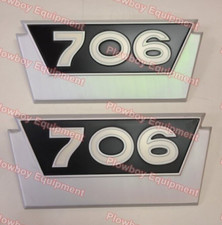 381554R1 Side Emblem SET of 2 for FARMALL IH International Tractor 706 Gas