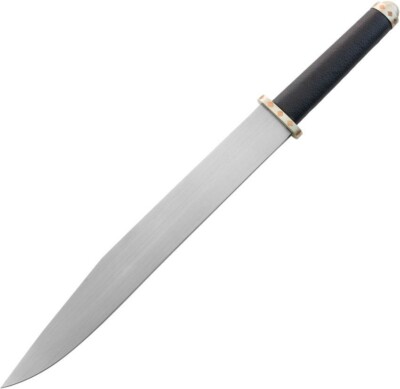 Legacy Arms Witham Viking Seaxe With 12'' 5160 Carbon Steel Blade Leather Handle