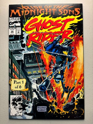 Ghost Rider #28   Vol. 2 1992 Marvel Comics   Rise of the Midnight Sons   NM