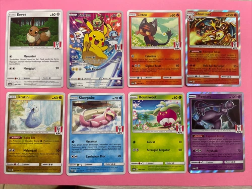 Pokemon KFC Indonesia PROMO Set NM - VERY RARE