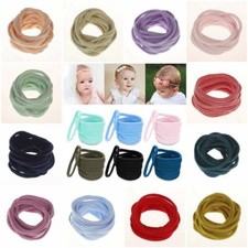 Hairband DIY Headband Nylon for Baby Elastic Soft 10Pcs Head Band
