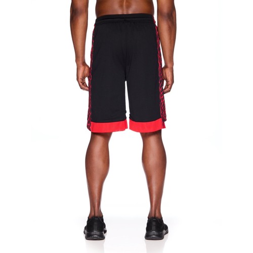 AND1 Mens Basketball Gym Court Workout Shorts Black Red Size 2XL (44"-46") - 第 4/4 張圖片