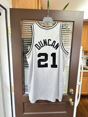 Authentic Nike Tim Duncan #21 San Antonio Spurs SILVER NBA