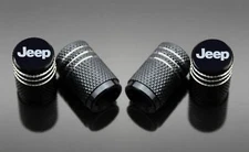 4x Jeep Wheel Center Caps & Tire Air Stem Caps Grand Cherokee Wrangler Liberty