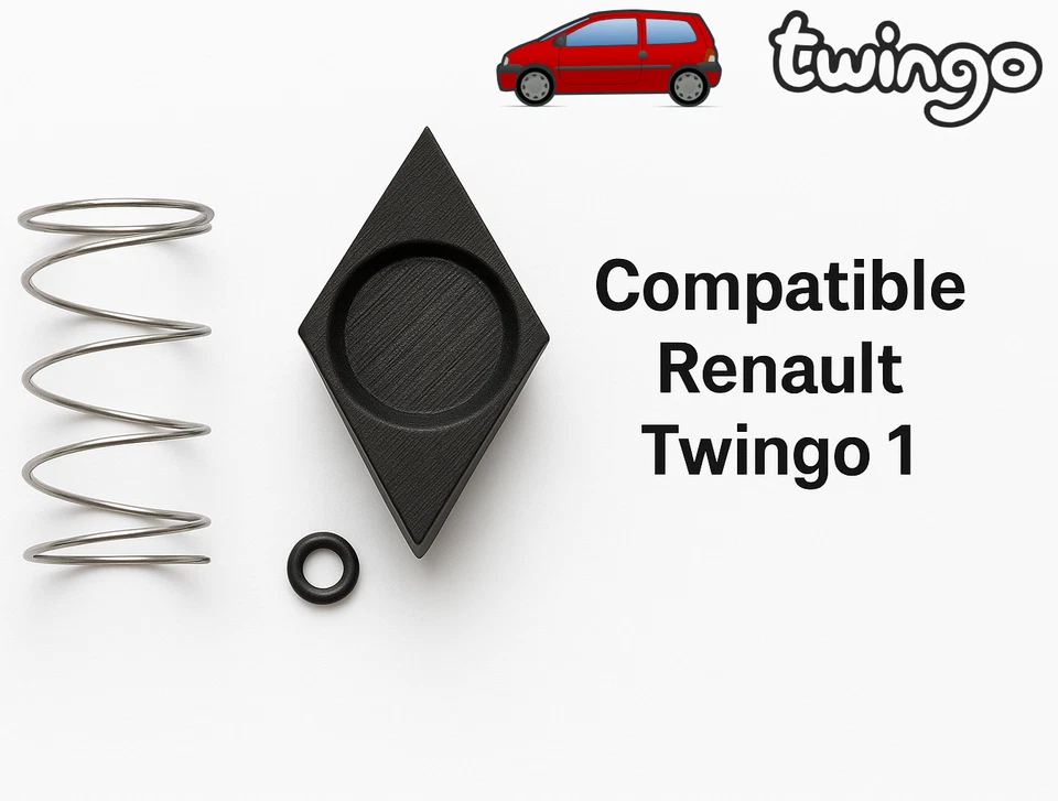 🇫🇷 Renault Twingo 1: Bouton de Coffre (KIT COMPLET) - PREMIUM QUALITY 🥇 - Photo 1/4