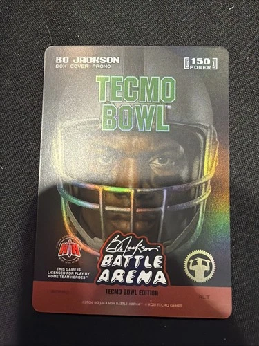 2026 Bo Jackson Battle Arena Tecmo Bowl National NSCC Box Cover Promo Alt Art