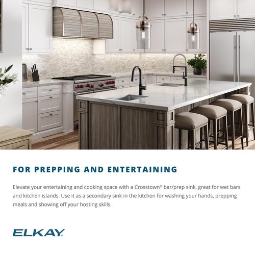 Elkay ECTRU12179TC Crosstown 13-1/2" Undermount Single Basin - Stainless Steel - Picture 5 of 12
