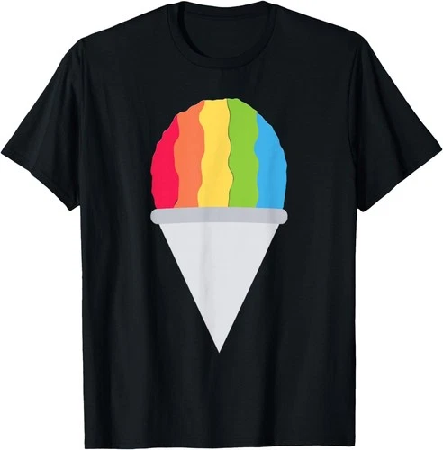 Cherry Red Syrup Snow Cone Shaved Ice Summer Treat T-Shirt - product listing photo