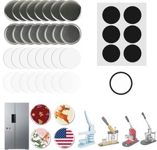 Button Maker Supplies 58mm 2.25 Inch Fridge Magnet Kit Including Metal Cover