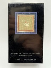 ARAMIS 900  3.4oz 100 ml Herbal Eau De Cologne Spray Men’s Collection, SEALED