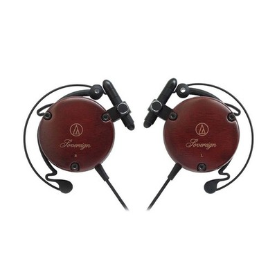 Audio-Technica ATH-EW9 Wooden Clip-On Earphones Made in Japan wood
