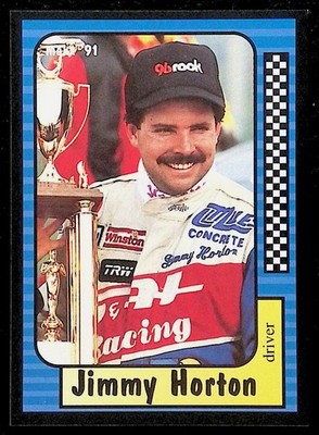 1991 MAXX ~ JIMMY HORTON #44 ~ DRIVER ~ NASCAR AUTO RACING TRADING CARD BASE