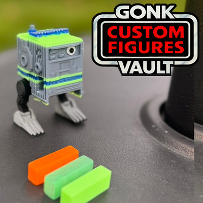 Gonk EM-33J Power Droid: Custom 3.75'' Star Wars Scale Figure & Power Cells GRYGL