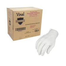 2000 Pcs Clear Vinal Tpe Food Service Gloves Non Vinyl 2 Mil X-Large Size