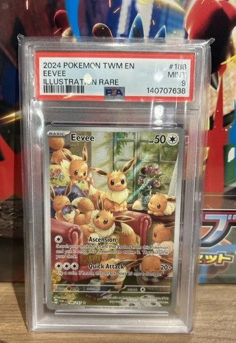 2024 Pokémon Twilight Masquerade Eevee Illustration Rare PSA 9 Mint #188🔥
