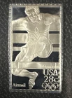 Franklin Mint 1984 Silver Olympic Men's Hurdles Bar 0.925 Sterling Silver