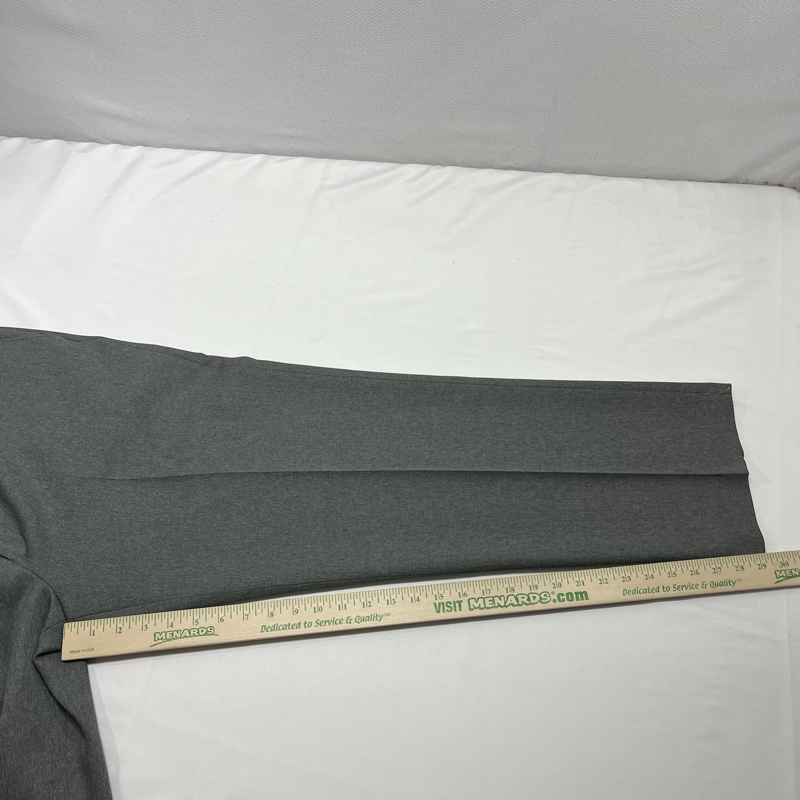 Levi's Action Slacks Gray Flat Front Polyester Me… - image 9